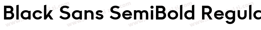 Black Sans SemiBold Regular字体转换
